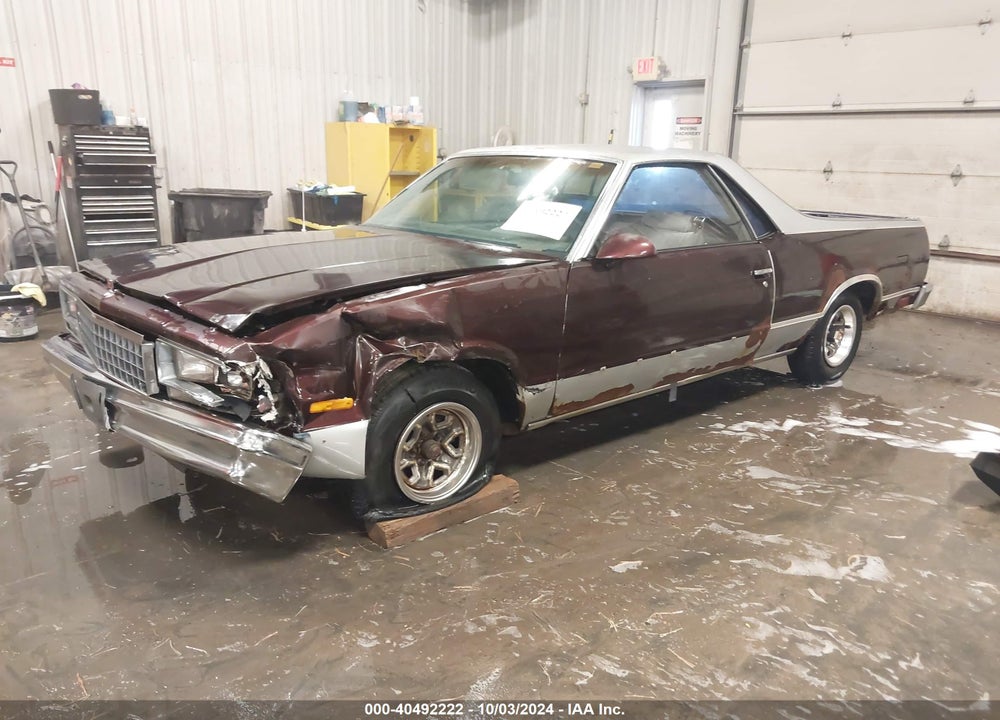 1987 CHEVROLET EL CAMINO VIN: 3GCCW80H2HS909670