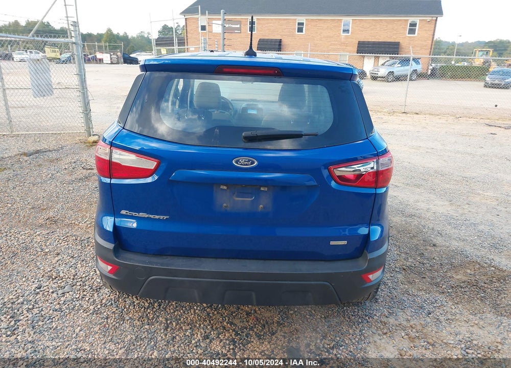2020 FORD ECOSPORT S VIN: MAJ3S2FE2LC391151