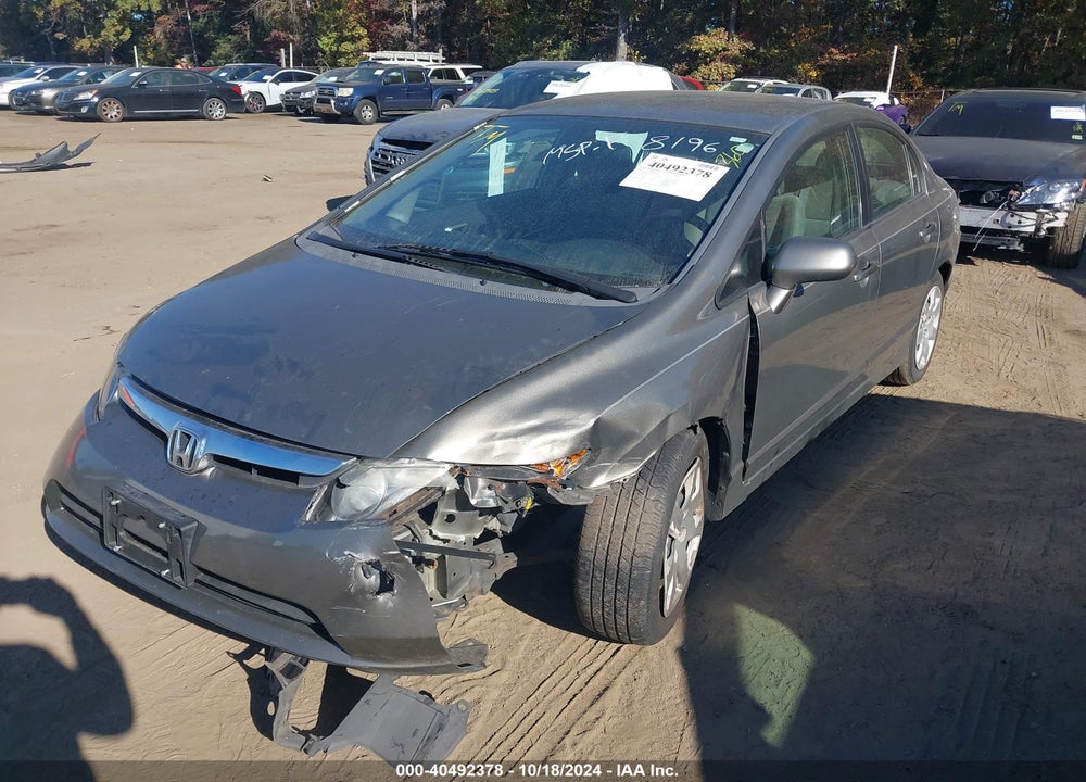 2007 HONDA CIVIC LX VIN: 1HGFA16547L068196