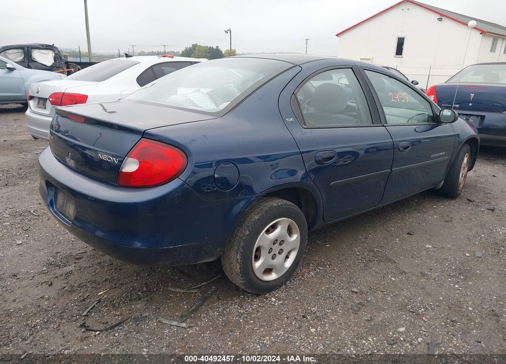 2001 DODGE NEON SE VIN: 1B3ES46C71D247830