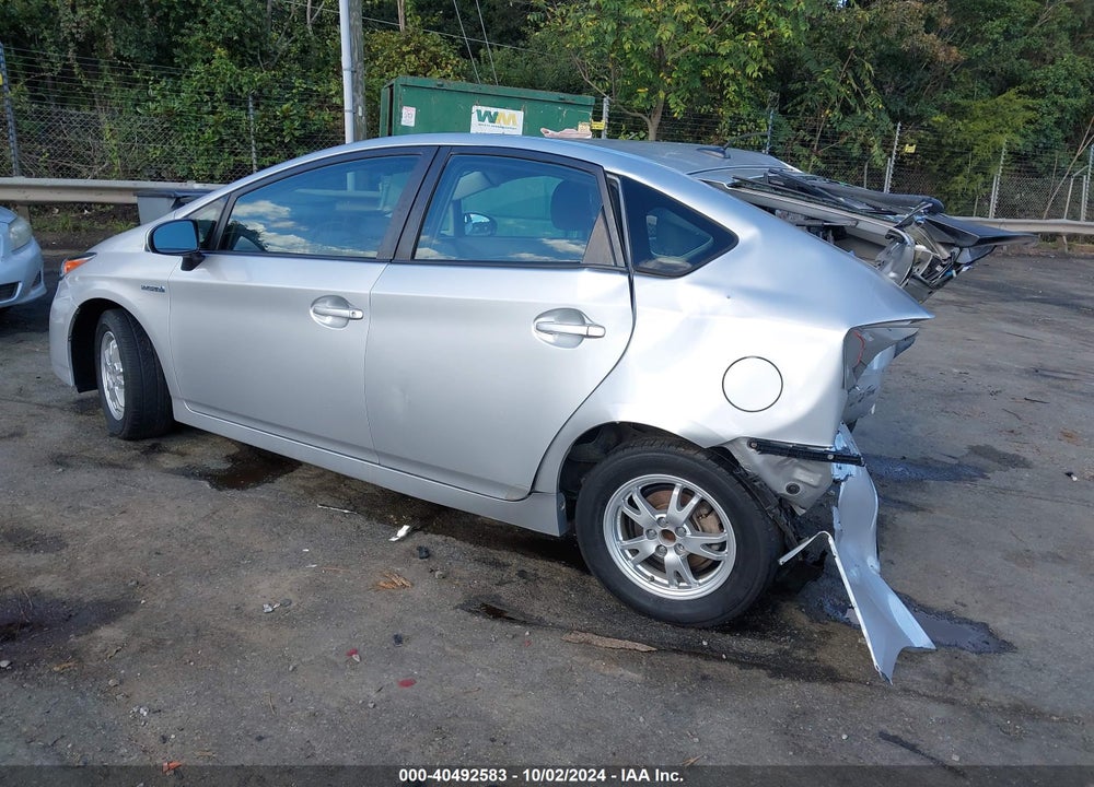 2011 TOYOTA PRIUS THREE VIN: JTDKN3DU1B0254375
