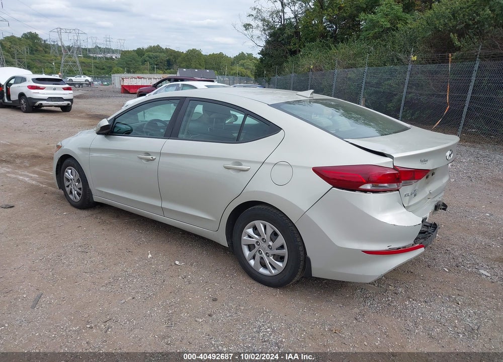 2017 HYUNDAI ELANTRA SE VIN: KMHD74LF0HU428879