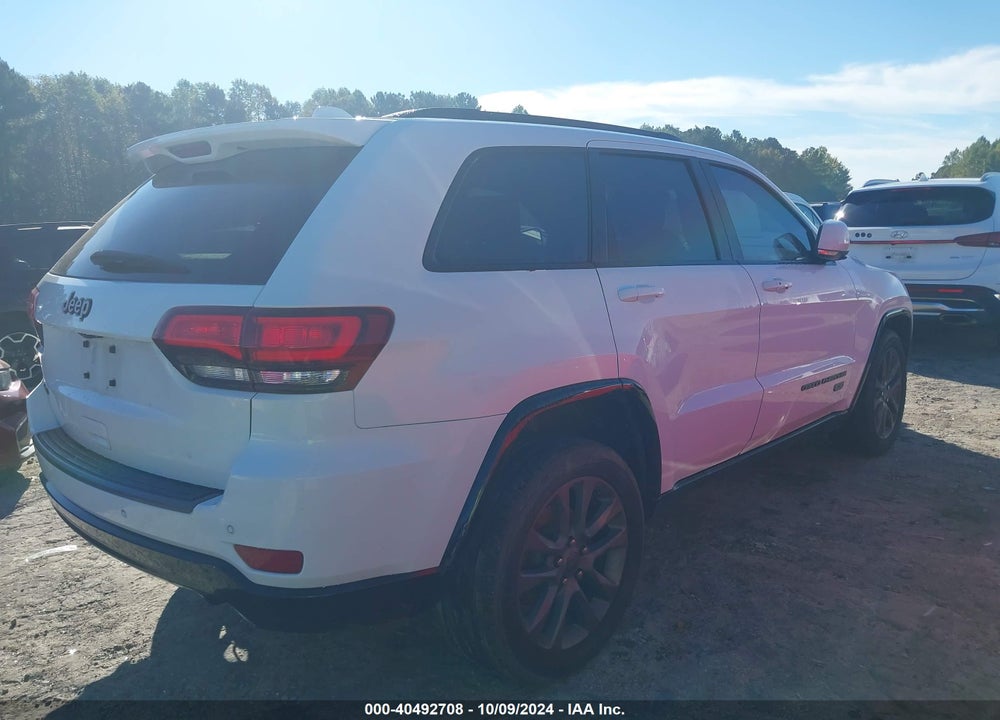 2016 CHEROKEE JEEP GRAND  LIMITED 75TH ANNIVERSARY VIN: 1C4RJFBGXGC444559