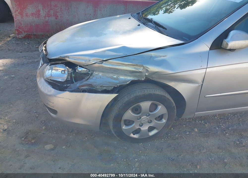 2009 KIA SPECTRA EX VIN: KNAFE222695666489
