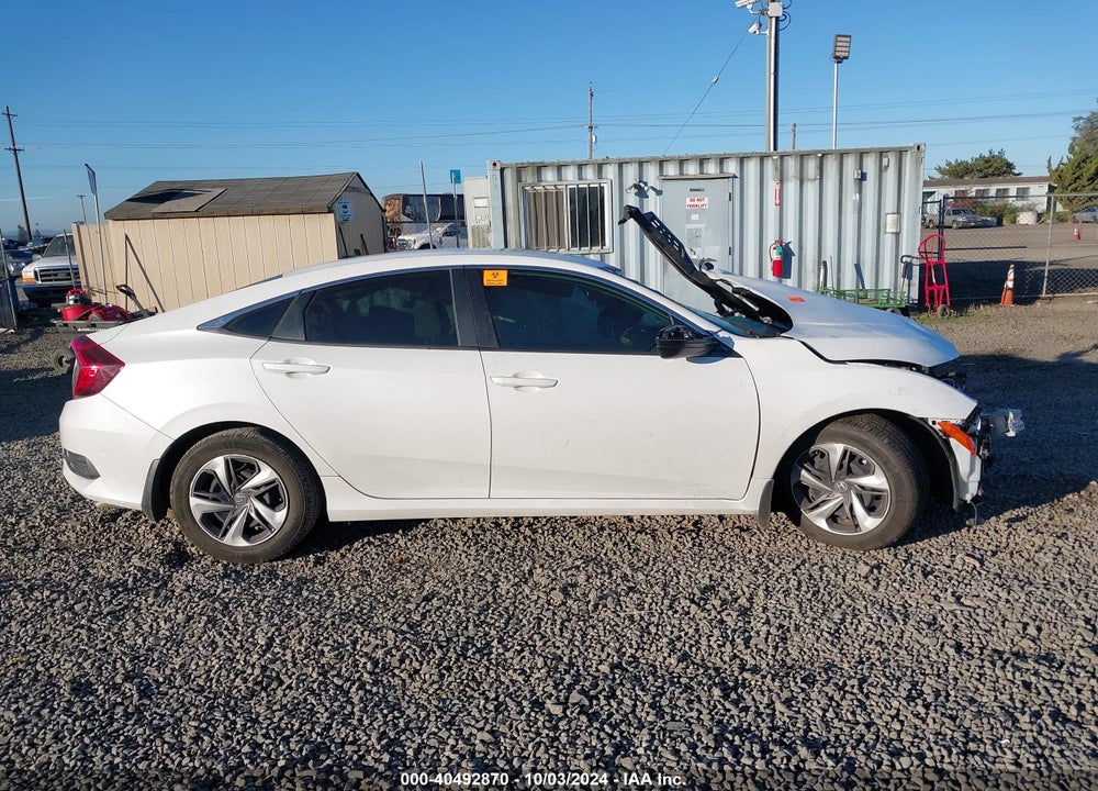 2019 HONDA CIVIC LX VIN: 19XFC2F62KE038512