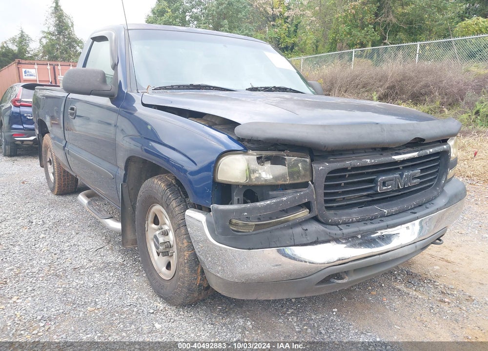 2002 GMC SIERRA 1500 SL VIN: 1GTEC14W32Z166173
