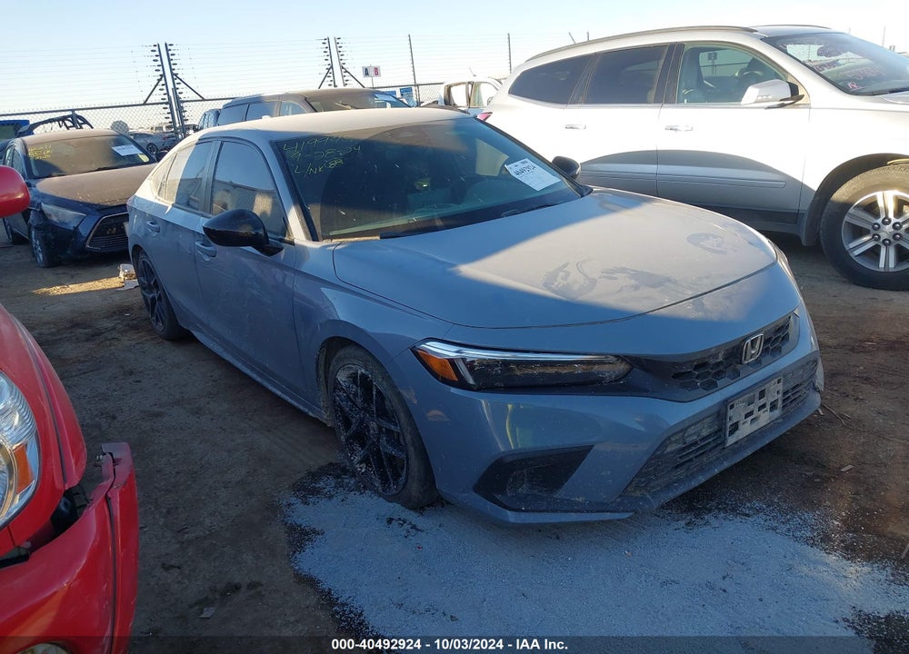 2022 HONDA CIVIC SPORT VIN: 19XFL2H89NE012430