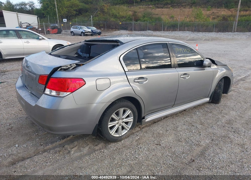 2011 SUBARU LEGACY 2.5I PREMIUM VIN: 4S3BMBC67B3249941