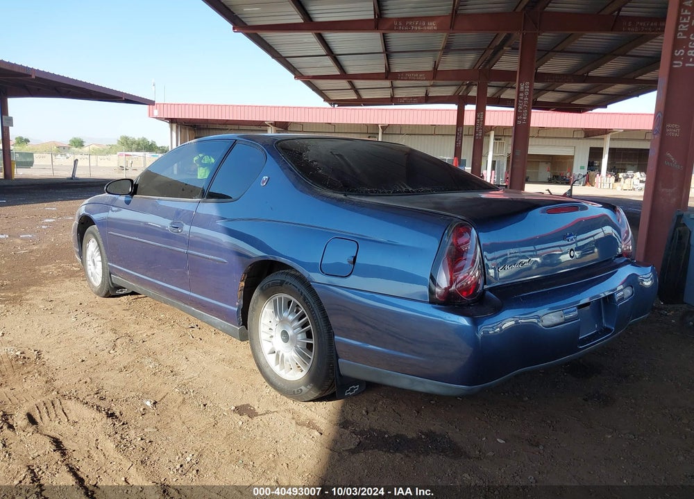 2000 CHEVROLET MONTE CARLO LS VIN: 2G1WW12E5Y9383256