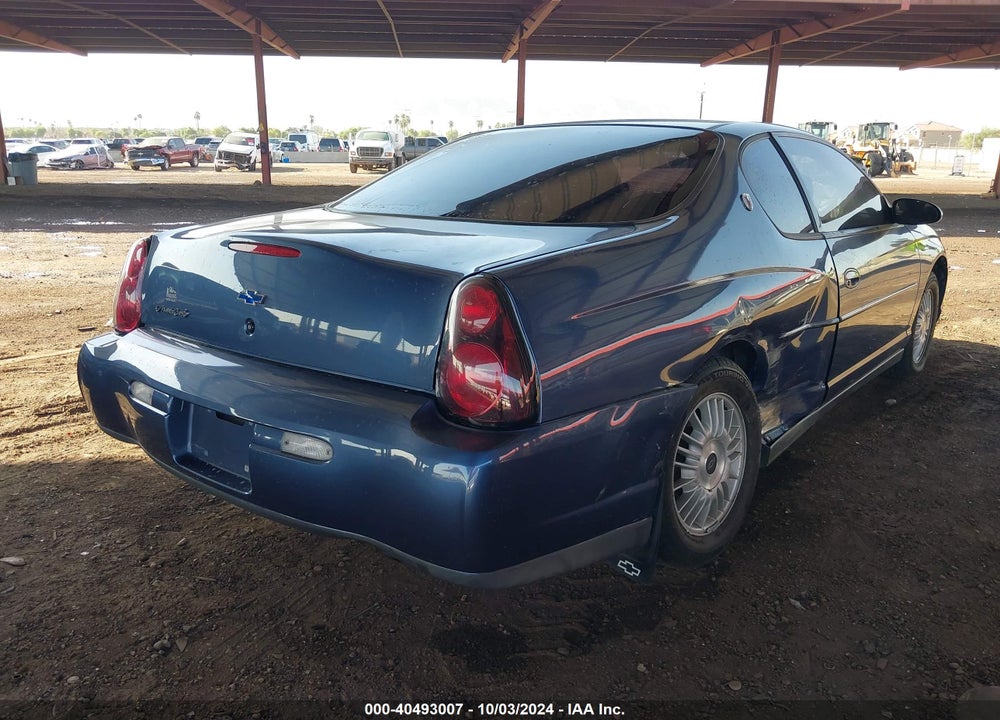 2000 CHEVROLET MONTE CARLO LS VIN: 2G1WW12E5Y9383256