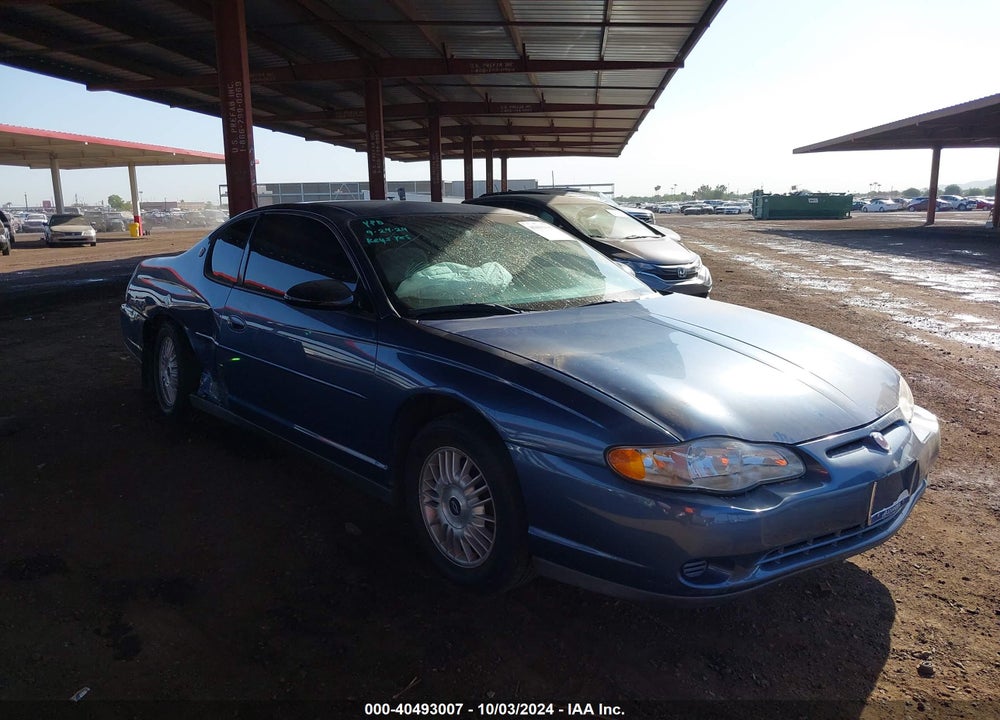 2000 CHEVROLET MONTE CARLO LS VIN: 2G1WW12E5Y9383256