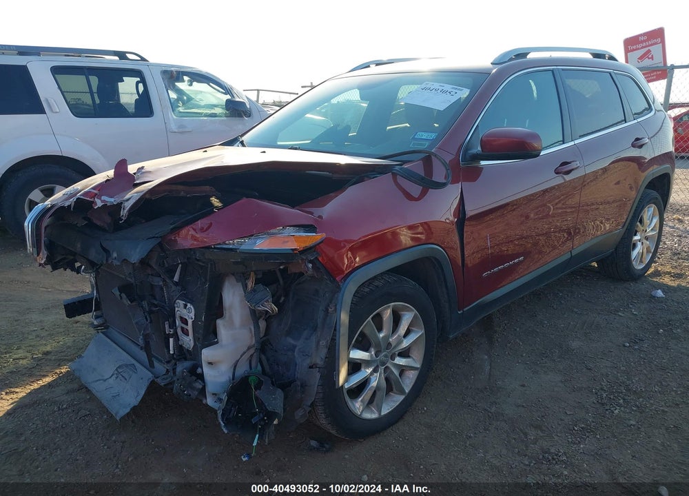 2016 JEEP CHEROKEE LIMITED VIN: 1C4PJLDB7GW160621