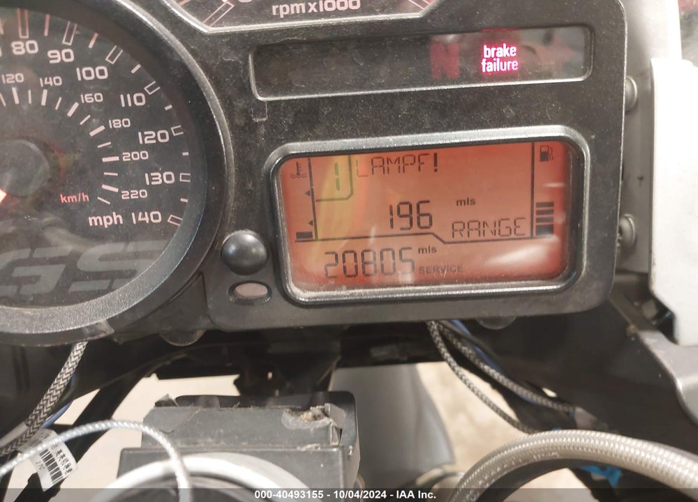 2011 BMW R1200 GS VIN: WB1046007BZX51860