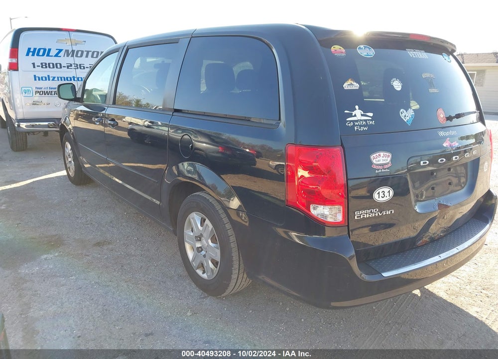 2013 DODGE GRAND CARAVAN SE VIN: 2C4RDGBGXDR505263