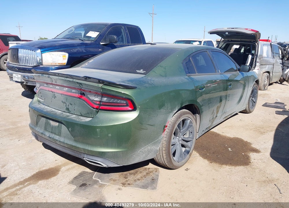 2018 DODGE CHARGER SXT RWD VIN: 2C3CDXBG8JH221626