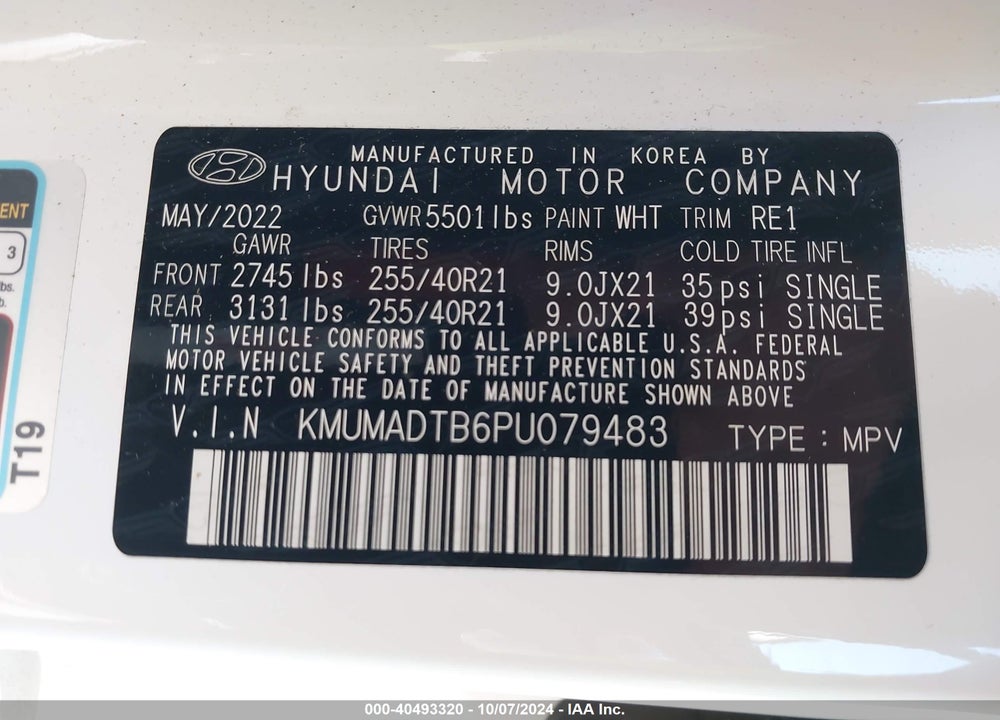 2023 GENESIS GV70 2.5T AWD VIN: KMUMADTB6PU079483