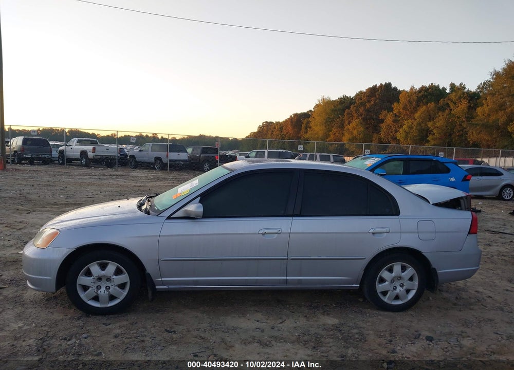 2002 HONDA CIVIC EX VIN: 1HGES26782L053287