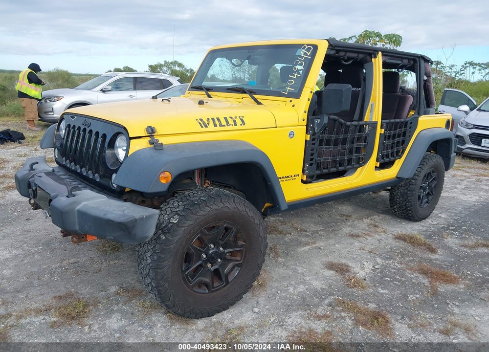 2015 JEEP WRANGLER UNLIMITED WILLYS WHEELER VIN: 1C4BJWDG2FL697470