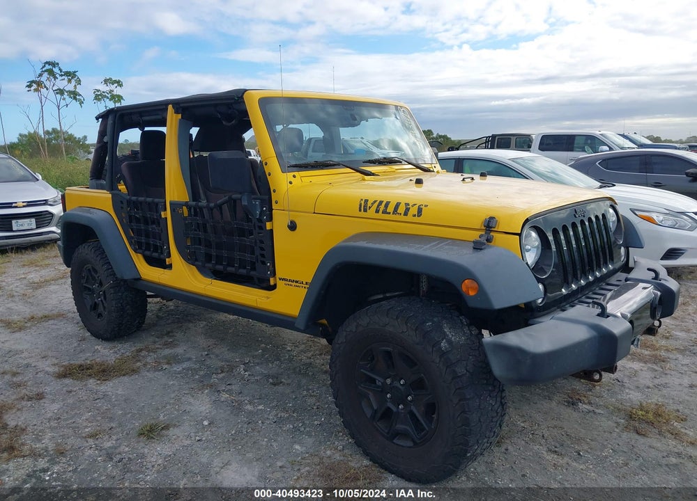 2015 JEEP WRANGLER UNLIMITED WILLYS WHEELER VIN: 1C4BJWDG2FL697470