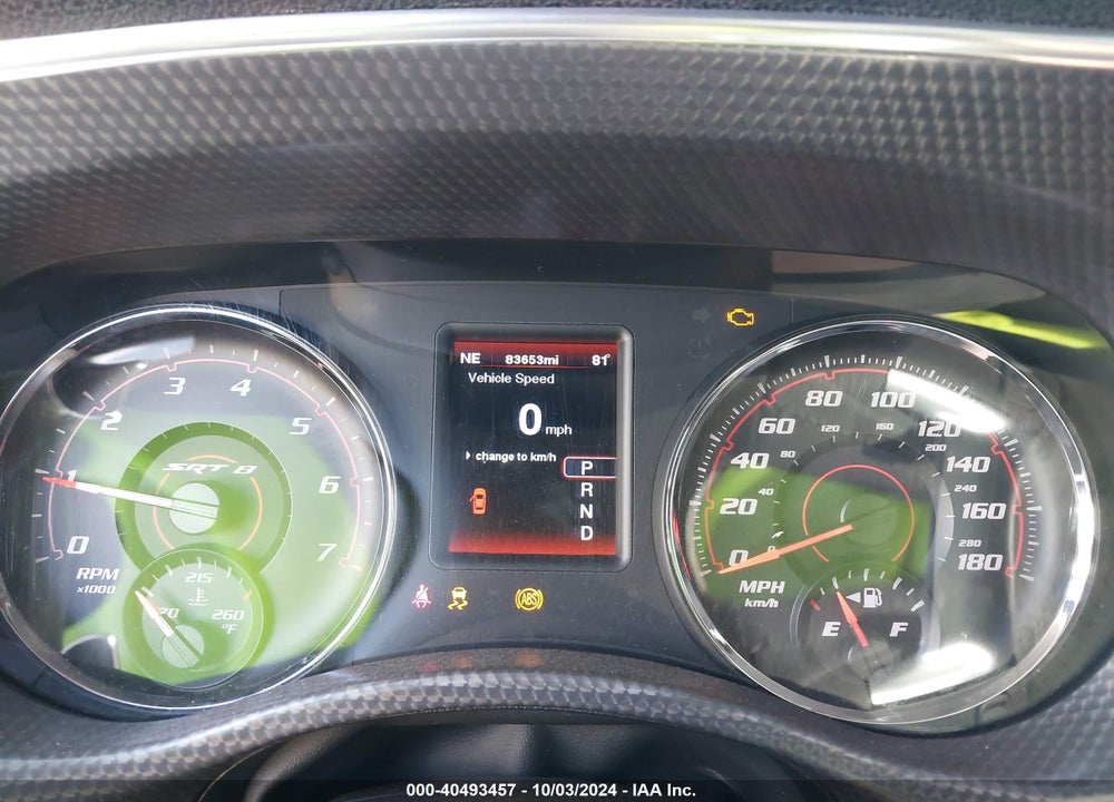2012 DODGE CHARGER SRT8 VIN: 2C3CDXEJ5CH185873