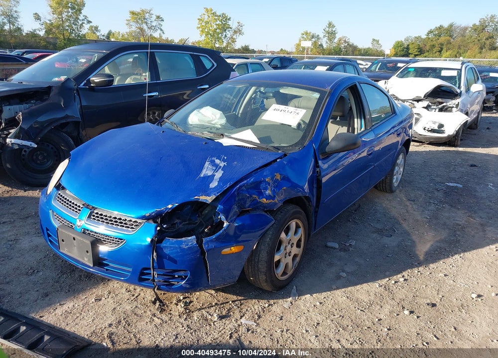 2005 DODGE NEON SXT VIN: 1B3ES56C35D162642