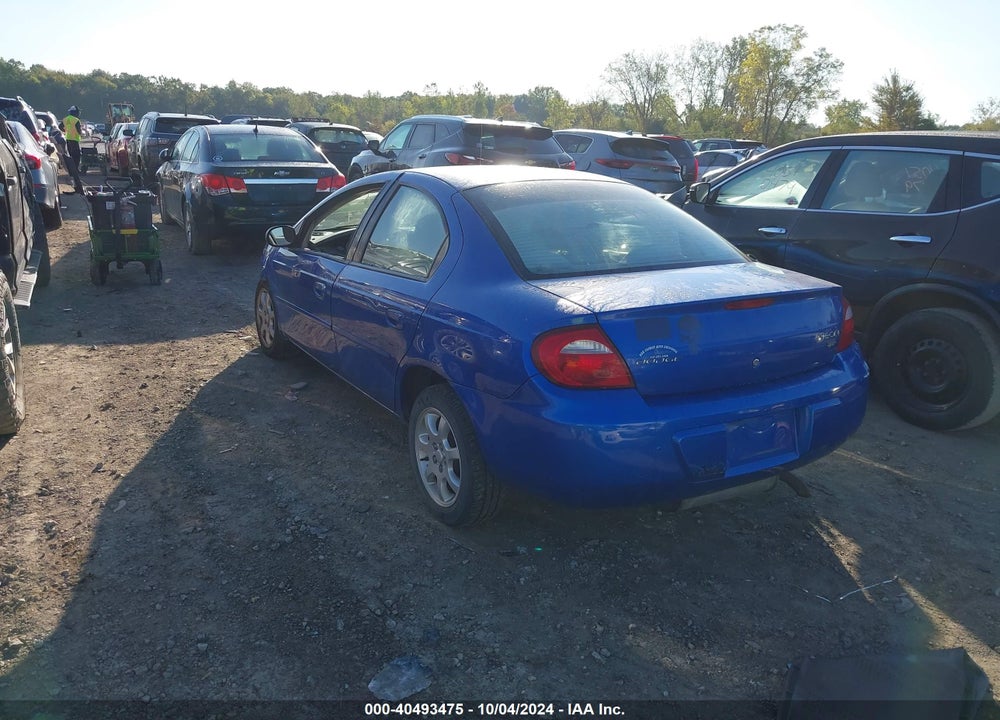 2005 DODGE NEON SXT VIN: 1B3ES56C35D162642