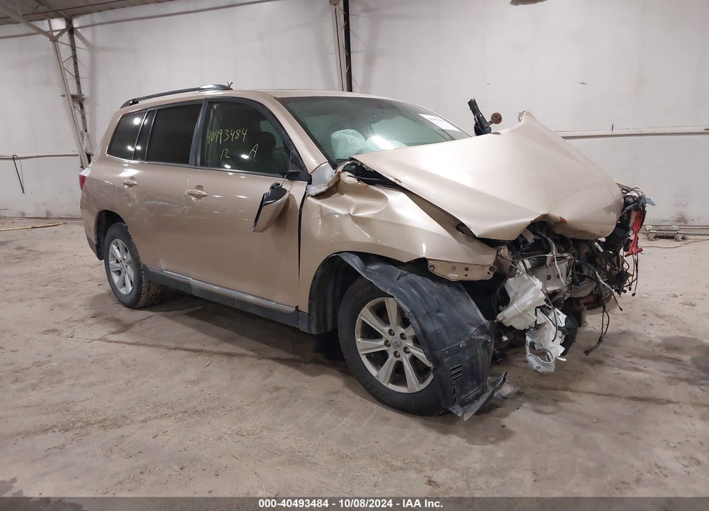 2012 TOYOTA HIGHLANDER SE V6 VIN: 5TDBK3EHXCS155613