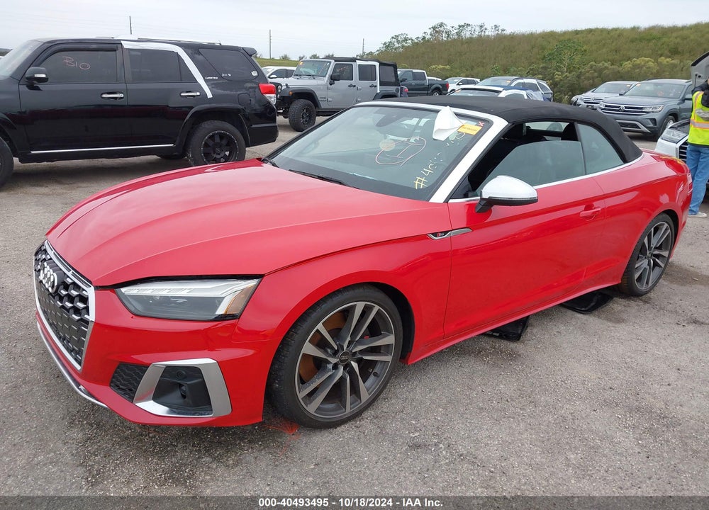 2022 AUDI S5 CABRIOLET PREMIUM PLUS TFSI QUATTRO TIPTRONIC VIN: WAUW4GF51NN003815