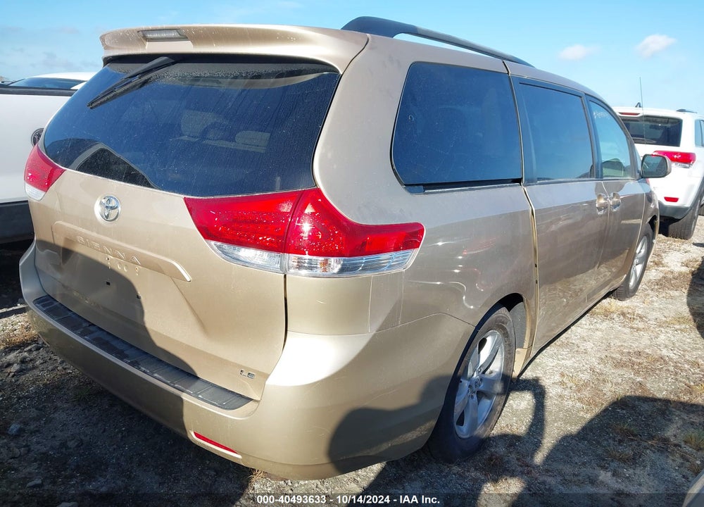 2011 TOYOTA SIENNA LE V6 VIN: 5TDKK3DC8BS045423