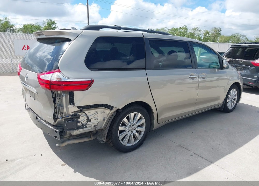 2017 TOYOTA SIENNA LIMITED 7 PASSENGER VIN: 5TDYZ3DC0HS850945