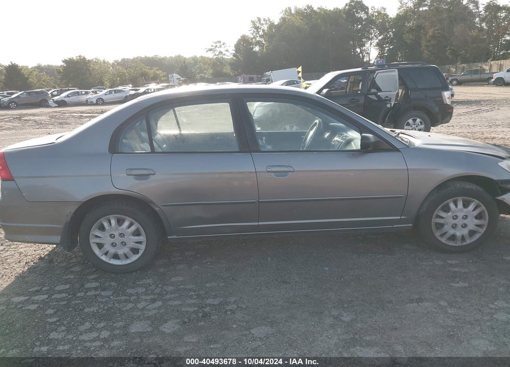 2005 HONDA CIVIC LX VIN: 2HGES16695H507033