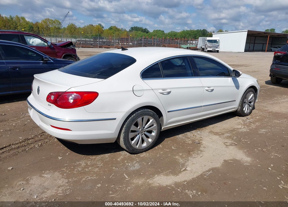 2011 VOLKSWAGEN CC SPORT VIN: WVWMN7AN6BE707308