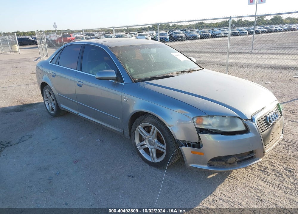 2008 AUDI A4 2.0T VIN: WAUAF78E58A014426