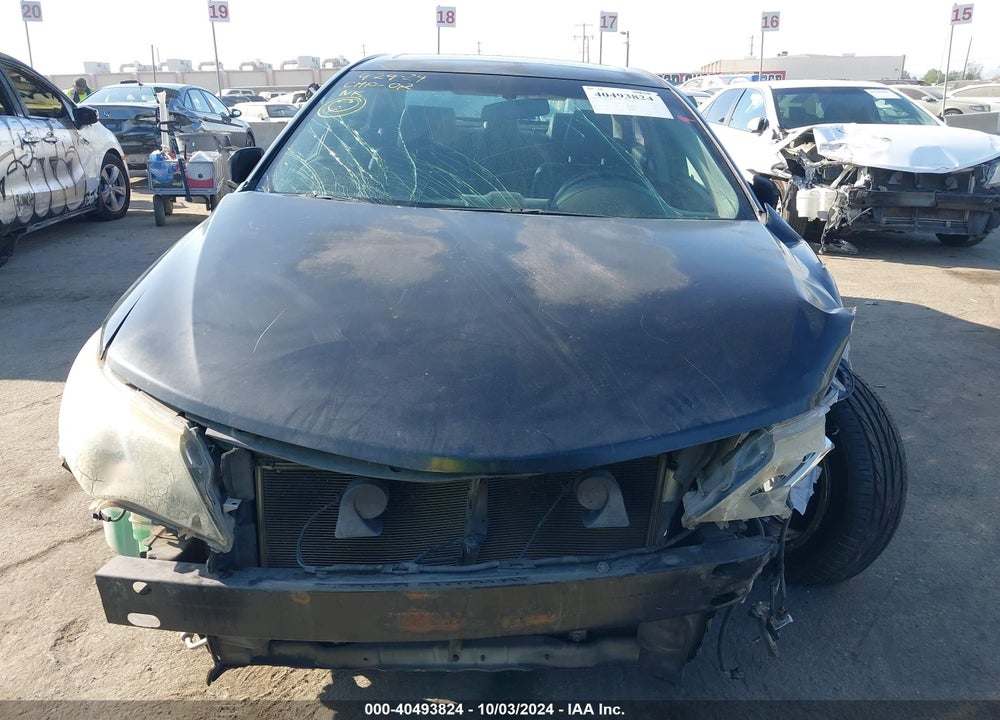 2012 TOYOTA CAMRY SE VIN: 4T1BF1FK2CU505729