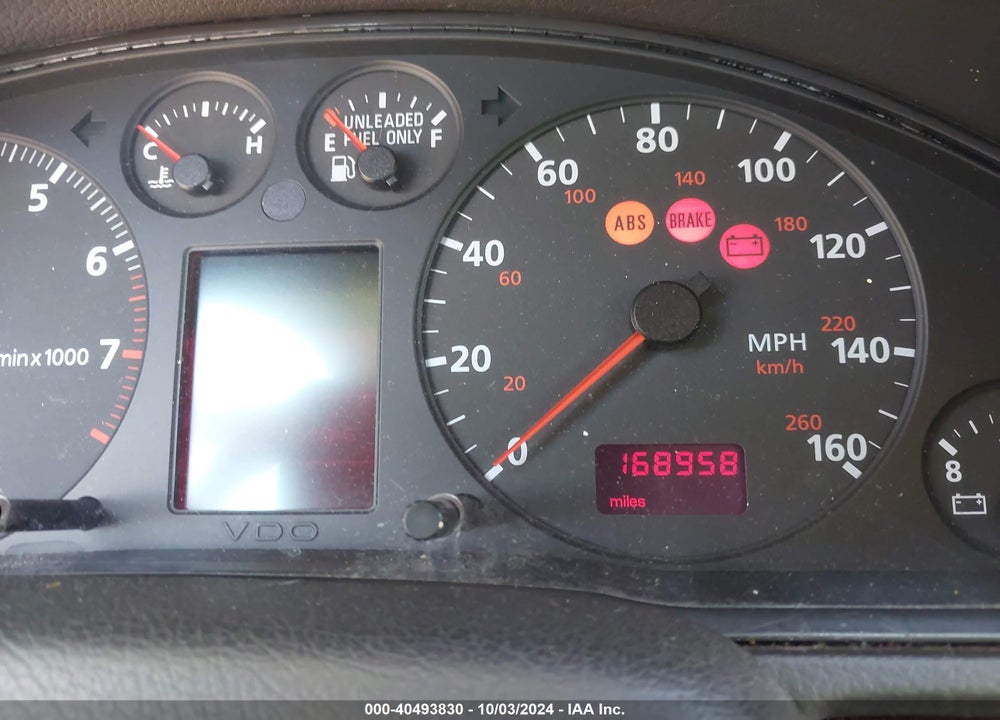 1997 AUDI A4 2.8 VIN: WAUEA88D5VA180129