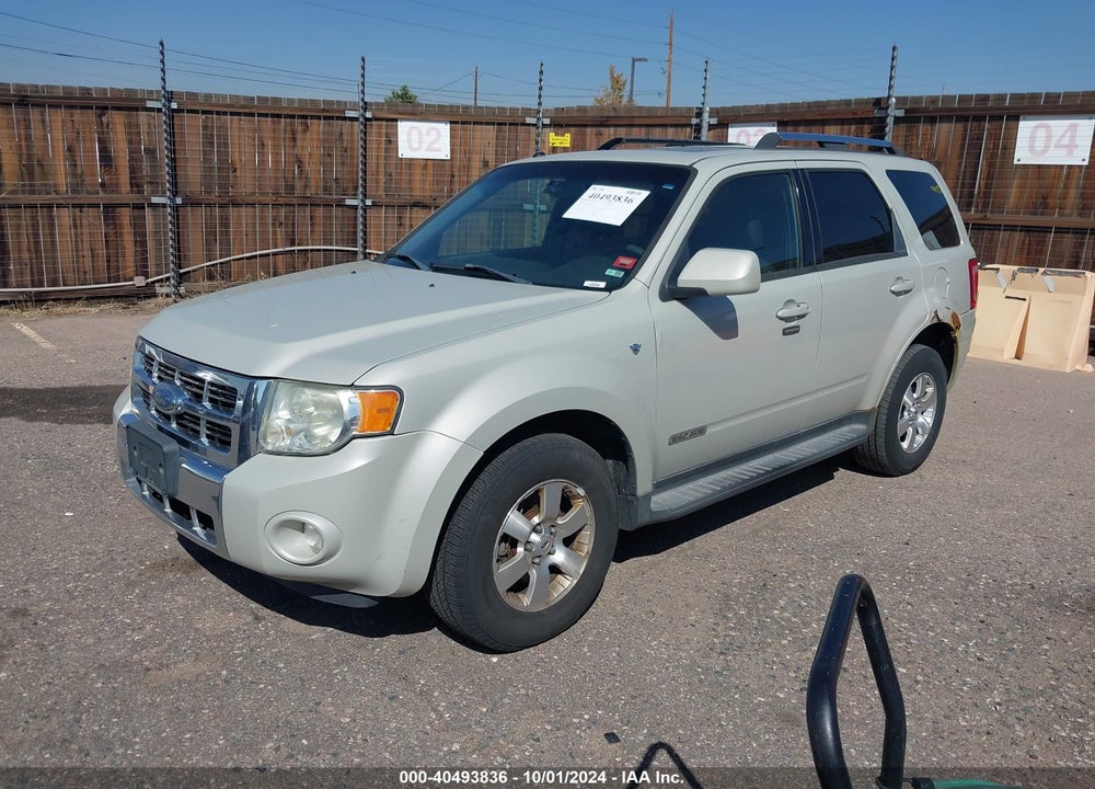 2008 FORD ESCAPE LIMITED VIN: 1FMCU94168KA71577