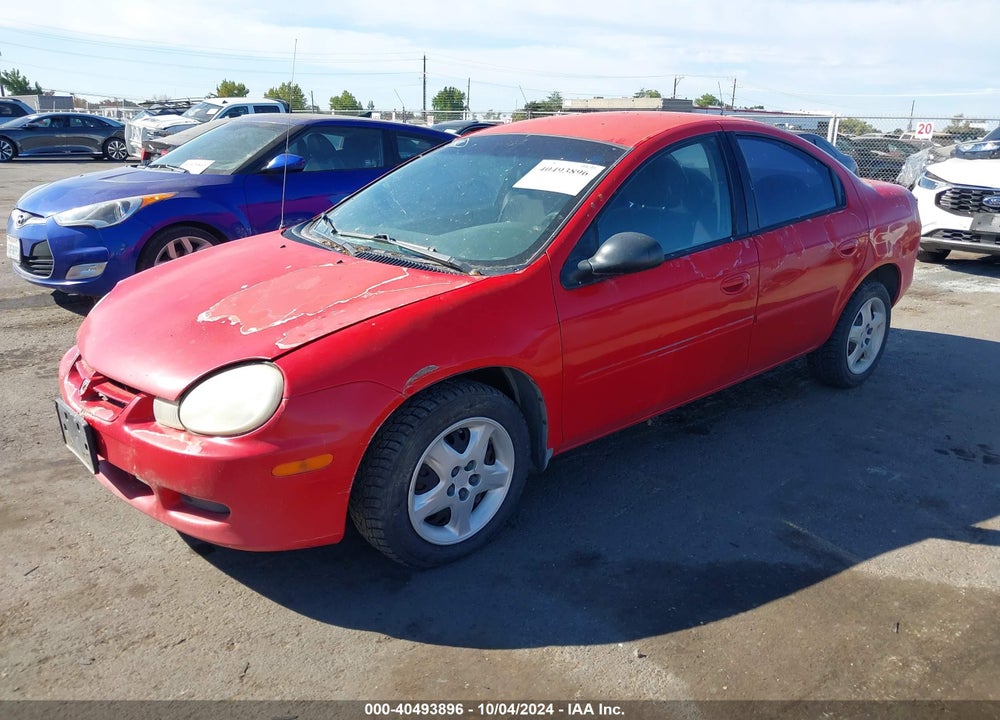 2002 DODGE NEON SE VIN: 1B3ES46C92D638995