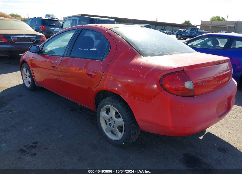 2002 DODGE NEON SE VIN: 1B3ES46C92D638995