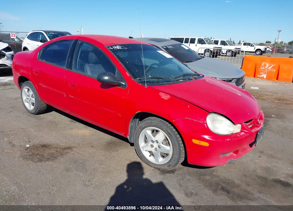 2002 DODGE NEON SE VIN: 1B3ES46C92D638995