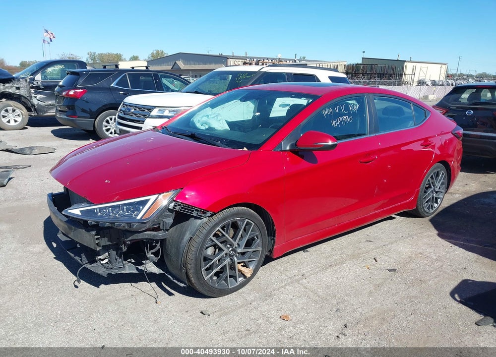 2019 HYUNDAI ELANTRA SPORT VIN: KMHD04LB0KU870845