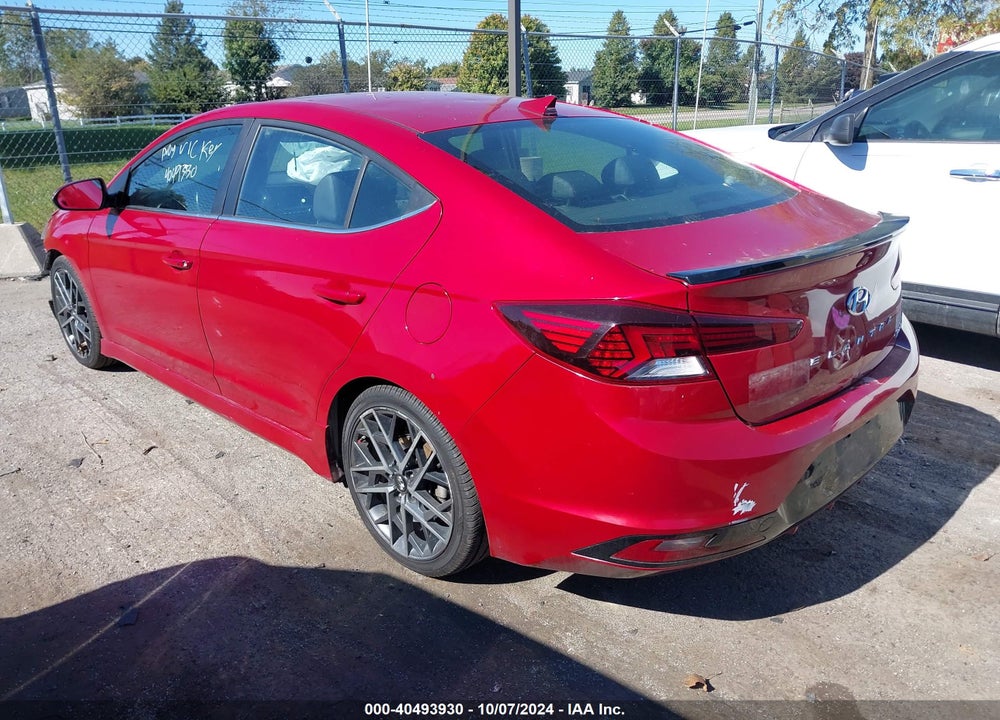 2019 HYUNDAI ELANTRA SPORT VIN: KMHD04LB0KU870845