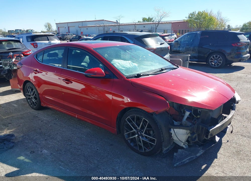 2019 HYUNDAI ELANTRA SPORT VIN: KMHD04LB0KU870845