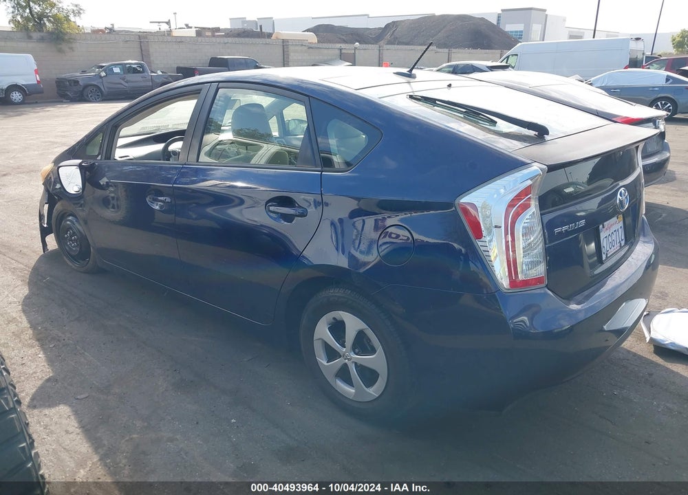 2012 TOYOTA PRIUS THREE VIN: JTDKN3DU9C1614200