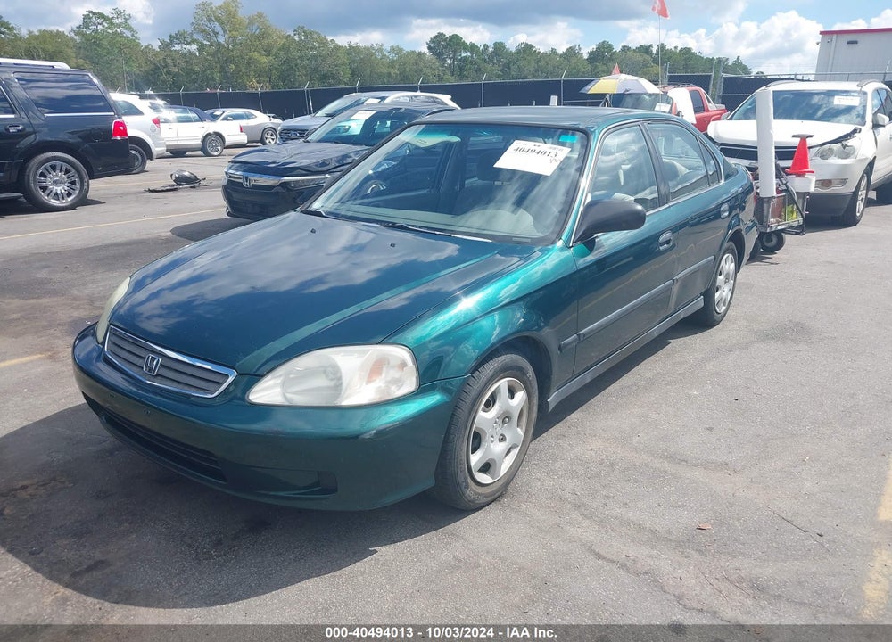 2000 HONDA CIVIC LX VIN: 1HGEJ6674YL033640