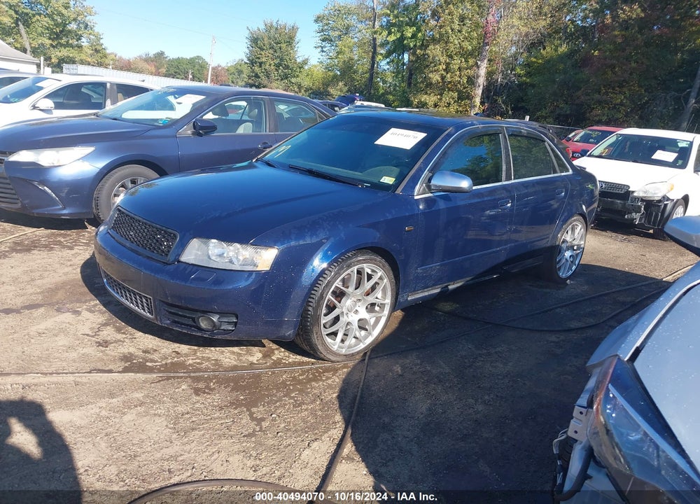 2004 AUDI S4 4.2 VIN: WAUPL68E54A286885