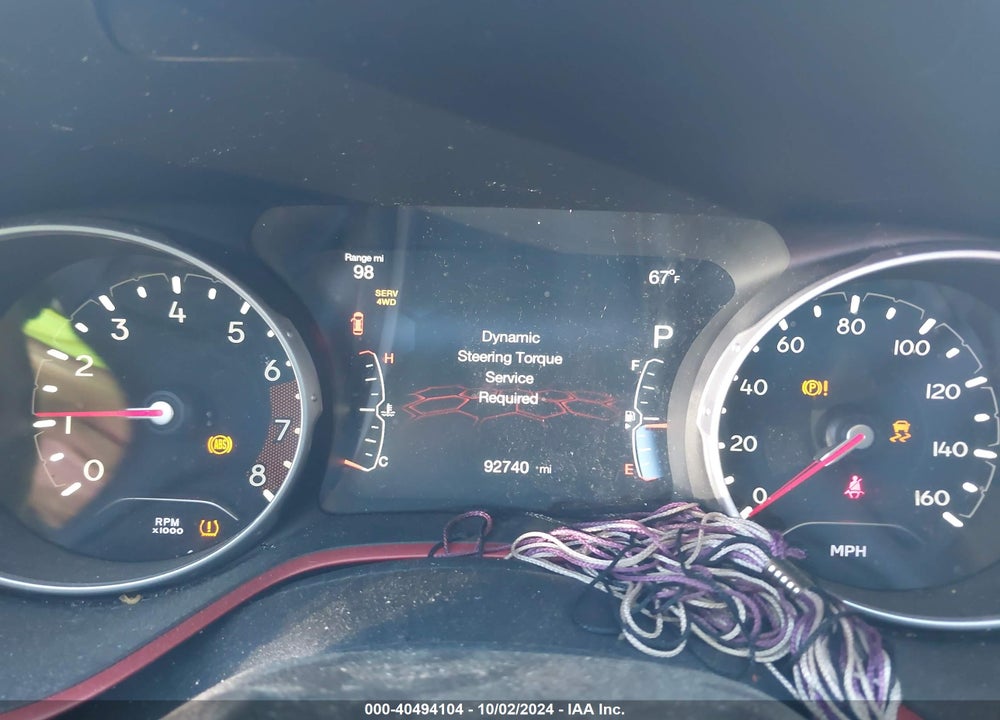 2019 JEEP COMPASS TRAILHAWK 4X4 VIN: 3C4NJDDB9KT686289