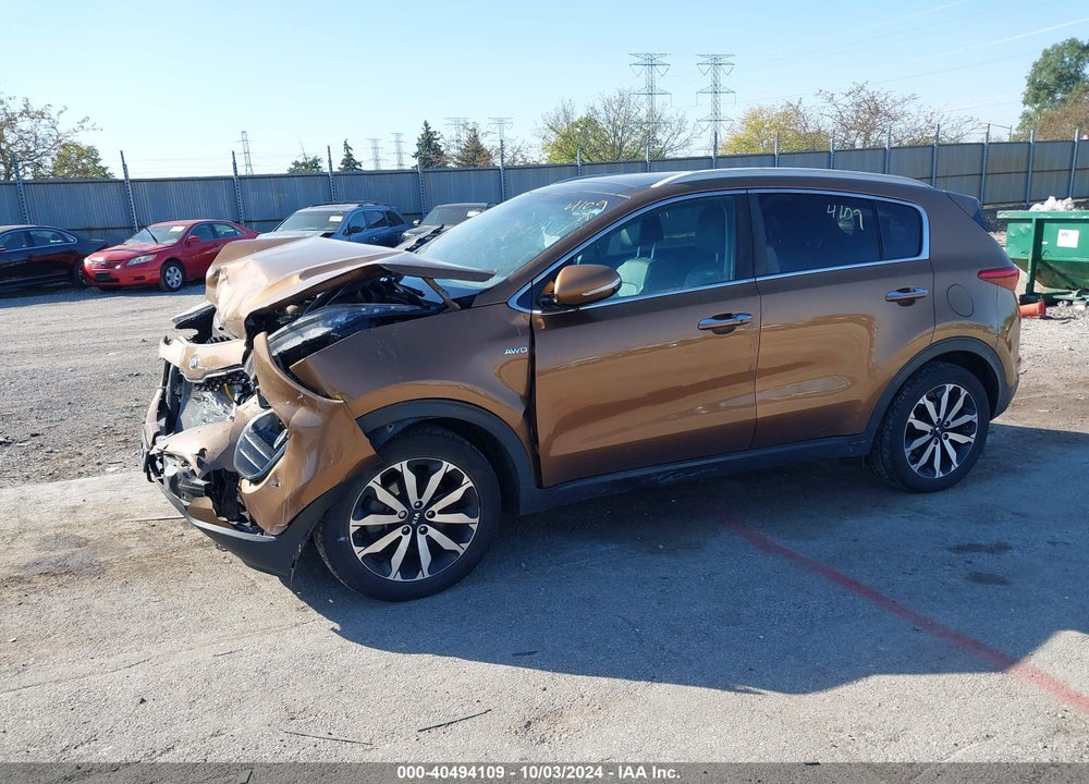 2017 KIA SPORTAGE EX VIN: KNDPNCAC6H7296316