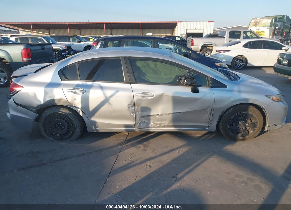 2015 HONDA CIVIC LX VIN: 19XFB2F52FE081313