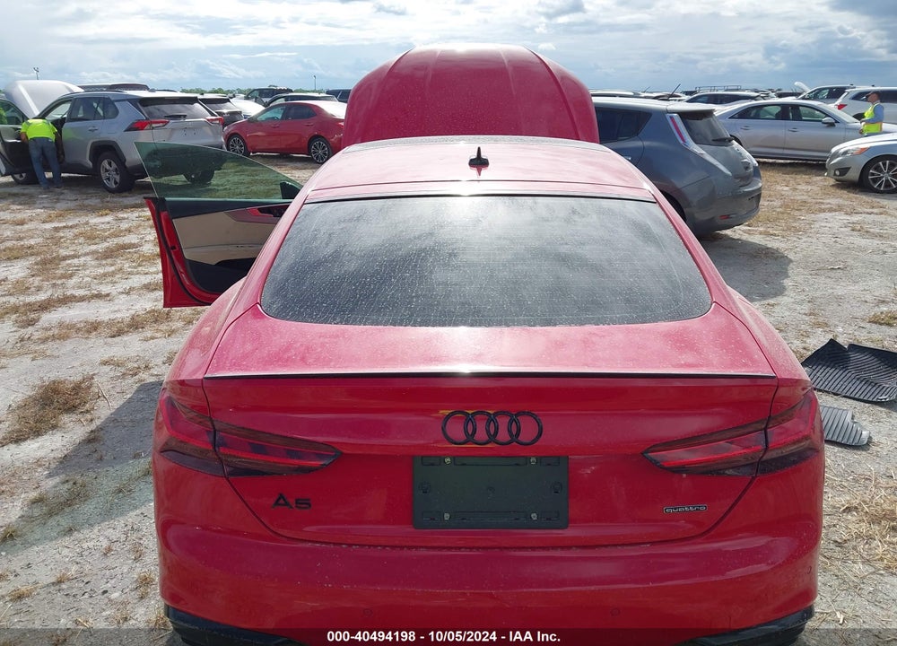 2023 AUDI A5 SPORTBACK PREMIUM PLUS 45 TFSI S LINE QUATTRO S TRONIC VIN: WAUFACF58PA032885
