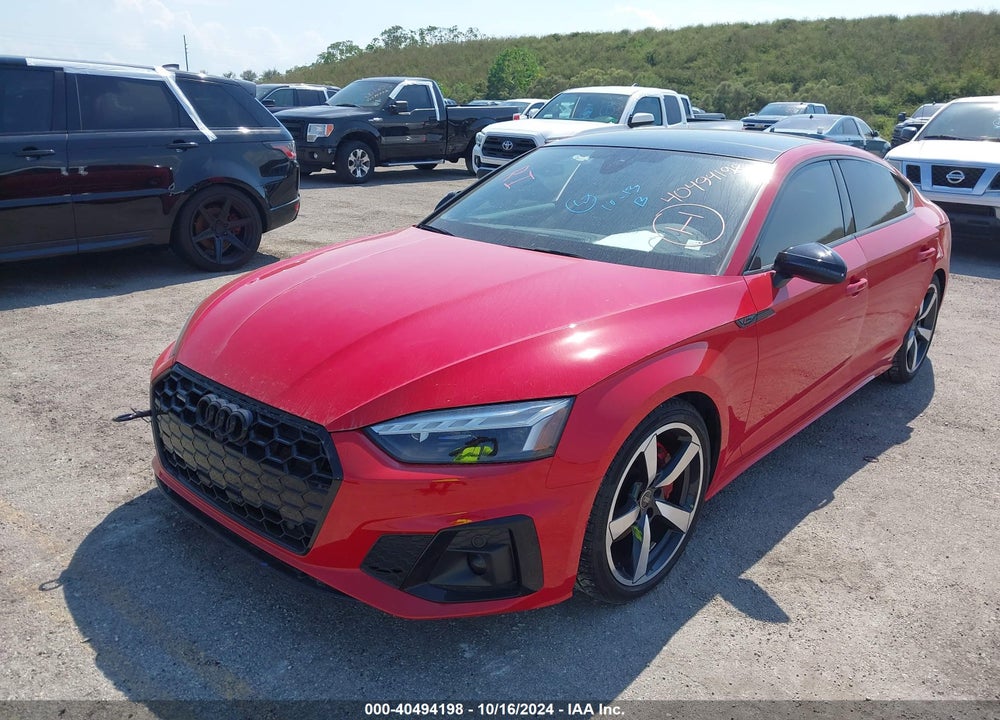 2023 AUDI A5 SPORTBACK PREMIUM PLUS 45 TFSI S LINE QUATTRO S TRONIC VIN: WAUFACF58PA032885